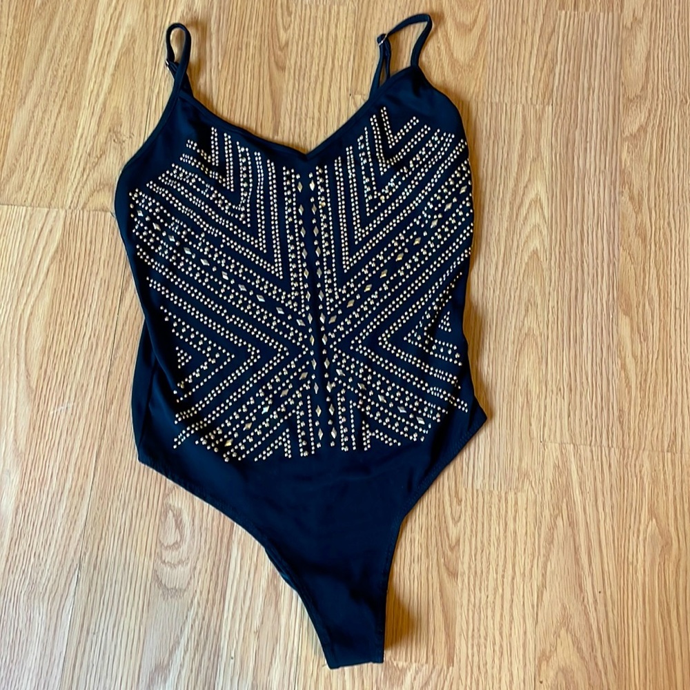 Black and Gold body suit